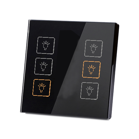 کلید سه پل لمسی مدل Notrix